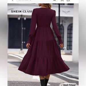 SHEIN Classic Plum Dress